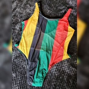 NWOT Shein Curve Sheer Bodysuit XL